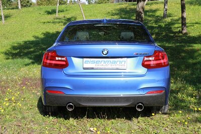 BMW F22 M235i/ BMW F23 M235i einddemper RACE Eisenmann