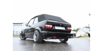 Fox uitlaat VW Golf 1 Cabrio einddemper &Oslash; 63.5mm - 1x63.5 Typ 10 nach links f&Atilde;&frac14;hrend