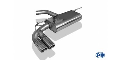 Seat Leon 5F einddemper eenzijdig - 2x80 Typ 16