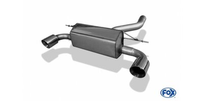 BMW F20/F21 - M135i einddemper dwars uitgang rechts/links - 1x100  25 rechts/links