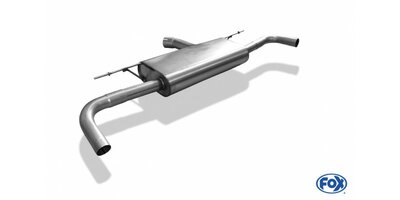 Mondeo V Hatchback/ Tournament/ sedan einddemper dwars uitgang rechts/links - uitgang de uitlaat in de originele bumper