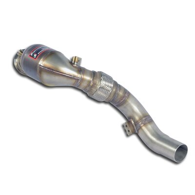 Supersprint Turbo downpipe kit +  Metallic catalytic converter RightAccepts the stock &quot;Cat.-Back&quot; system ALPINA B5 (G30) Sedan 4.4i V8 Bi-Turbo 4x4 (608 Hp - models with OPF) 2017 -&gt;
