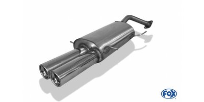 Mazda 323 IV Typ BG sedan einddemper met flens - 2x80 Typ 13