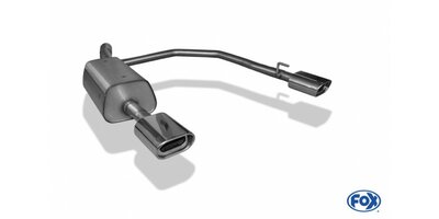 Opel Astra G Coupe/ Cabrio einddemper uitgang rechts/links &Oslash; 63.5mm - 135x80 Typ 53 rechts/links