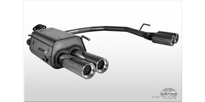 Opel Zafira F75/T98 einddemper uitgang rechts/links &Oslash; 63.5mm - 2x80 Typ 13 rechts/links