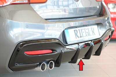 Rieger Tuning diffuser BMW 1-serie F20 alleen voor M-Serie achterskirt, niet M135i / M140i