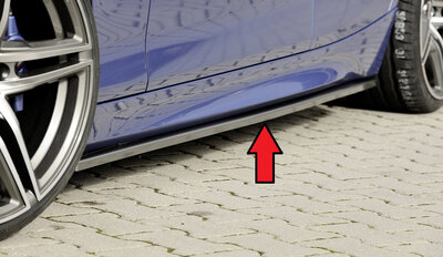 Rieger Tuning sideskirt aanzetstuk BMW 1-serie F20 alleen voor M-Serie sideskirt