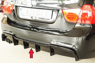 Rieger Tuning diffuser BMW 3-Serie E90 Alleen voor originele M-pakket achterskirt