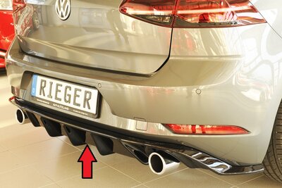 Rieger Tuning diffuser Glanzend zwart VW Golf 7
