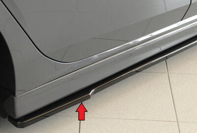 Rieger Tuning sideskirt aanzetstuk Seat Golf 7 / Leon / Golf 8 voor RIEGER-sideskirt 59602/88206/59598/88218