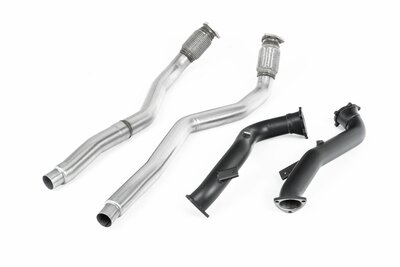 Milltek Large-bore Downpipe and Cat Bypass Pipes Audi S6 4.0 TFSI C7 quattro