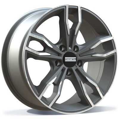 Fondmetal ALKE (FMI02) - MATT TITANIUM MACHINED - 8.50J x 20inch ET33 5x120 naaf 72.50