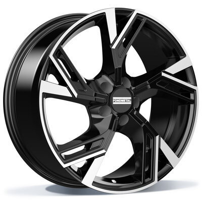 Fondmetal ATENA (FMI07) - GLOSSY BLACK PART.MACHINED - 8.50J x 20inch ET45 5x108 naaf 63.34