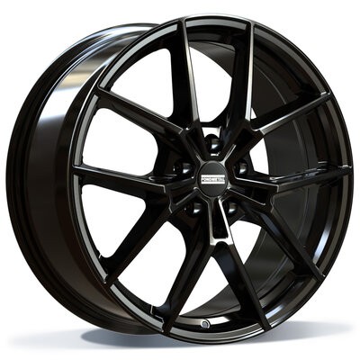 Fondmetal IUPITER (FMI14) - GLOSSY BLACK - 8J x 18inch ET34 5x112 naaf 66.5