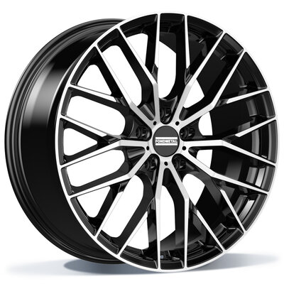 Fondmetal MAKHAI (FMI05) - GLOSSY BLACK MACHINED - 9J x 21inch ET40 5x114 naaf 67.1