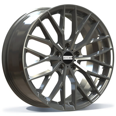 Fondmetal MAKHAI (FMI05) - GLOSSY TITANIUM - 9J x 20inch ET44 5x112 naaf 66.5