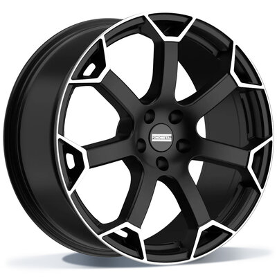 Fondmetal ZEPHYRUS (FMI18) - MATT BLACK MACHINED - 9J x 20inch ET34 5x112 naaf 66.5