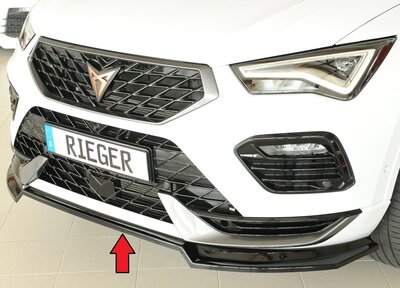 Rieger Tuning voorsplitter Seat Ateca Cupra voor originele Cupra-voorbumper