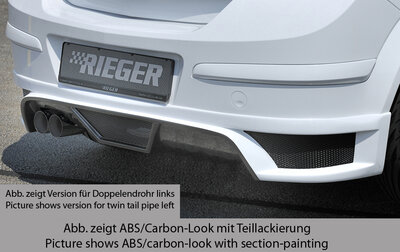 Rieger Tuning achterbumper verlenging Opel Astra H