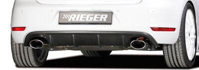 Rieger Tuning uitlaatdemper, links, rechts, verschoven VW Golf 6