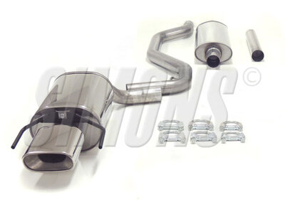 Simons Sportuitlaat Saab 9-3 Cabrio/sportsedan/sportcombi 2004-