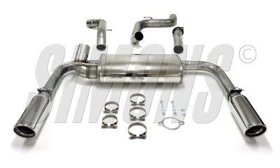 Simons Sportuitlaat Volvo S40 Sedan 2004-