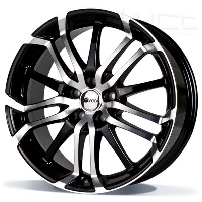 Brock B26 - zwart glanzend - front polijst (SGVP) - 7.5J x 17inch ET35 5x120 naaf 72.6
