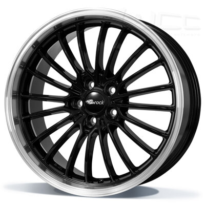 Brock B24GP - zwart / rand gepolijst (SGHP) - 8.5J x 19inch ET35 5x120 naaf 72.6