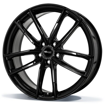 Brock B38 - zwart glanzend (SG) - 8J x 18inch ET49 5x114.3 naaf 72.6