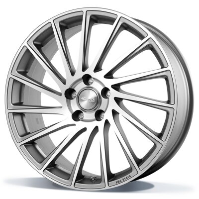 Brock B39 - ferric grey front gepolijst (FGVP) - 7.5J x 18inch ET50 5x114.3 naaf 67.1
