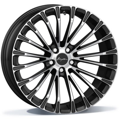 Breyton Race LS2 - Matt Black Polished Face (MBPF) - 10J x 20inch ET25 5x112 naaf 66.5