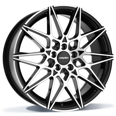 Carmani CA18 Knut - black polish - 8J x 19inch ET35 5x120 naaf 72.6