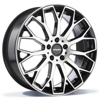Carmani CA22 Franz - black polish - 9J x 19inch ET49 5x112 naaf 66.6