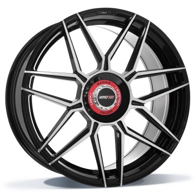 Motec MCT14-GT.one - black polished - 8.5J x 19inch ET45 5x112 naaf 66.5