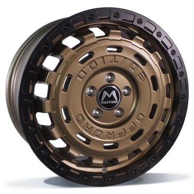 Motec R-Cross - mat bronze / black ring - 8J x 18inch ET45 5x120 naaf 65.1