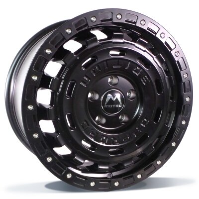 Motec R-Cross - flat black / black ring - 8J x 18inch ET40 6x139.70 naaf 93.1