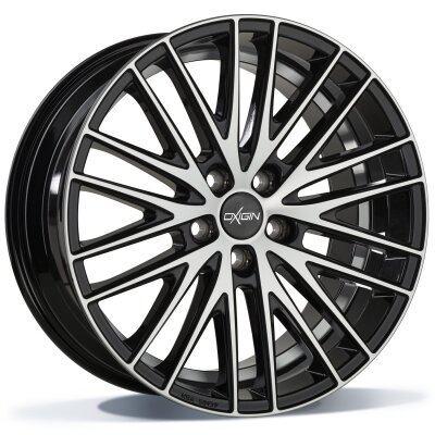 Oxigin 19 Oxspoke - black full polish - 8.5J x 18inch ET35 5x112 naaf 66.6