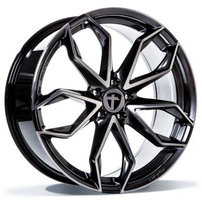 Tomason TN22 - Dark Hyper black polished - 8J x 18inch ET45 5x114.3 naaf 72.6