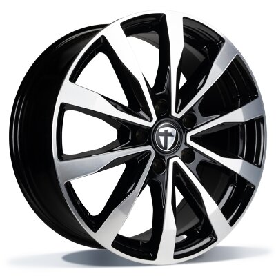 Tomason TN28 Flow - black polished - 7.5J x 18inch ET53 5x130 naaf 78.1