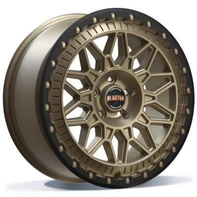 Fondmetal BLUSTER (8400) - MATT BRAUN BLACKLIP - 8.5J x 17inch ET37 5x127 naaf 71.6