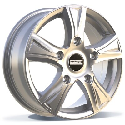 Fondmetal PRO1 (8500) - GLOSSY SILVER - 6.5J x 16inch ET42 5x108 naaf 65.1
