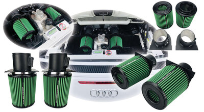 GREEN Vervangingsfilter Audi R8 [4S] 2015- 08/2015- 5.2 FSI plus quattro 449kw