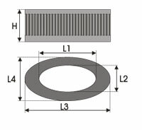 GREEN Vervangingsfilter Land Rover Range Rover 1972- 1972-1986 3.5 V8 carburateur