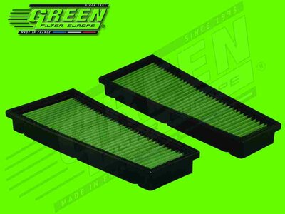 GREEN Vervangingsfilter Mercedes Benz E, E cabrio (W/S213, A238) 2016- 2017- E 63 AMG 4MATIC 450kw set van 2 filters