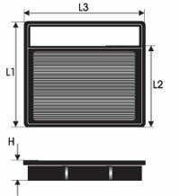 GREEN Vervangingsfilter Mercedes Benz GL/GLS (X166) 2012- 0/2013- 400 245kW 2 filters nodig