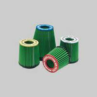 GREEN Universeel filter Cilindrisch twin-cone &Oslash; 85mm flens Inox top - 200mm hoog, diameter 120mm