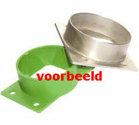 GREEN Adapterplaat - &Oslash; 70mm aansluiting - ABS plastic zwart