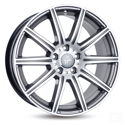 Keskin KT16 - PALLADIUM FRONT POLISH - 8.5J x 19inch ET30 5x112 naaf 66.6