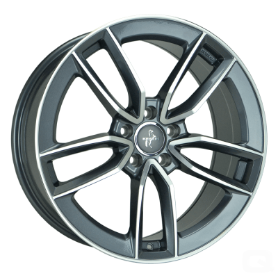 Keskin KT21 - PALLADIUM FRONT POLISH - 7.5J x 17inch ET30 5x112 naaf 66.6