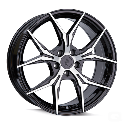 Keskin KT19N - BLACK FRONT POLISH - 8.5J x 19inch ET30 5x112 naaf 72.6